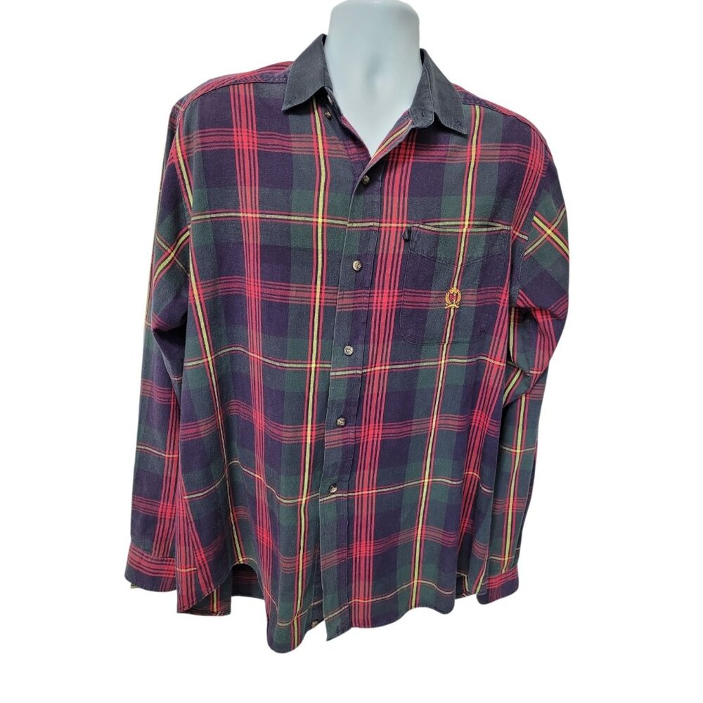 Panhandle Rough Stock Shirt Mens Large‎ Western Button Rodeo Cowboy Ranch Work - Picture 2 of 13